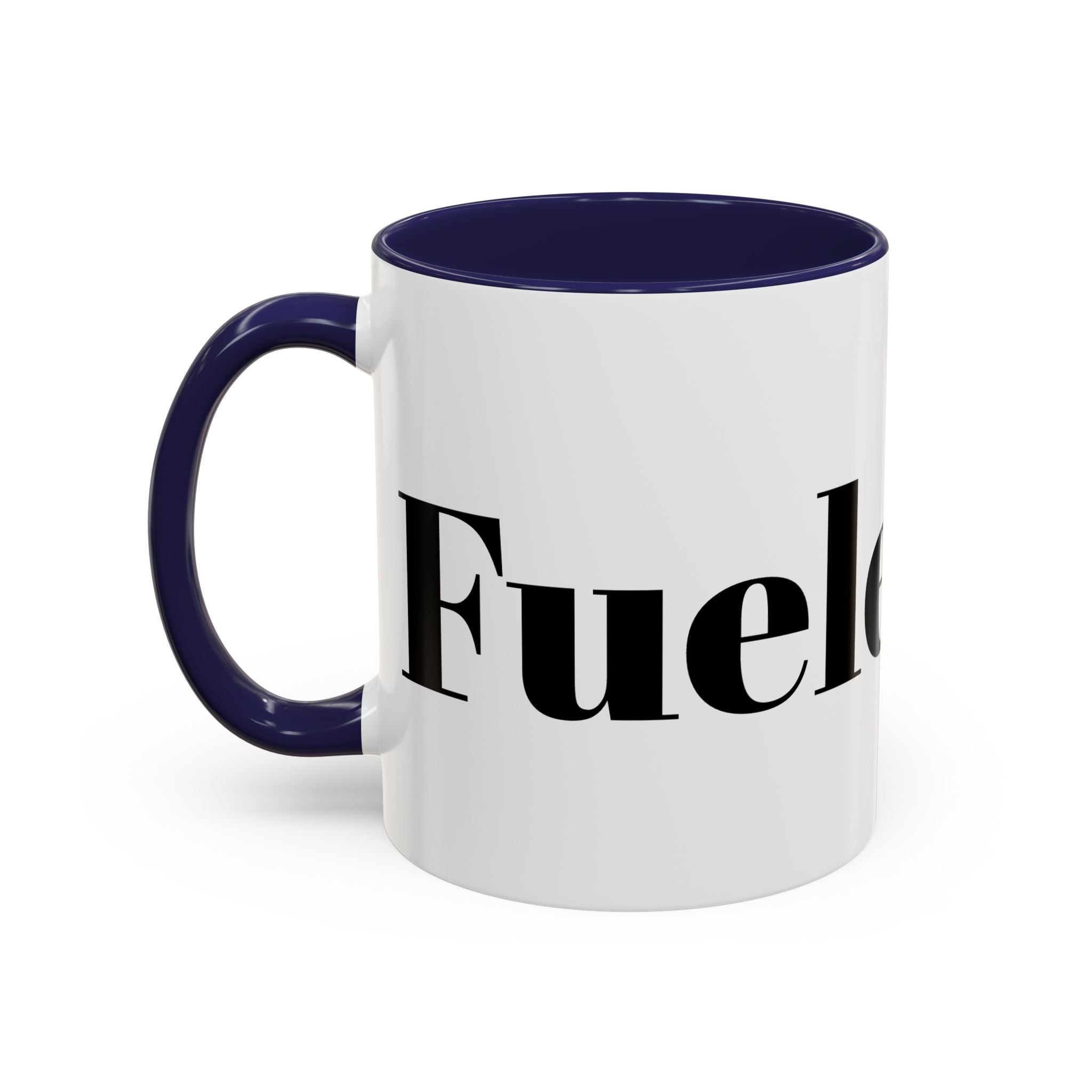Curated By Design Accent Coffee Mug – Black-Trim Ceramic (11/15 oz)