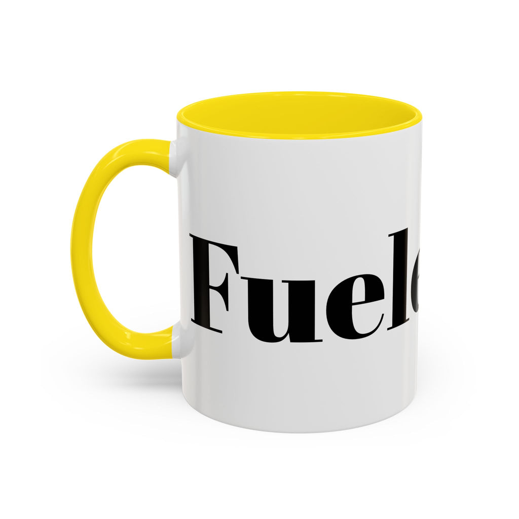 Curated By Design Accent Coffee Mug – Black-Trim Ceramic (11/15 oz)