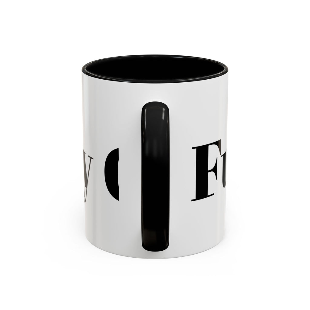 Curated By Design Accent Coffee Mug – Black-Trim Ceramic (11/15 oz)