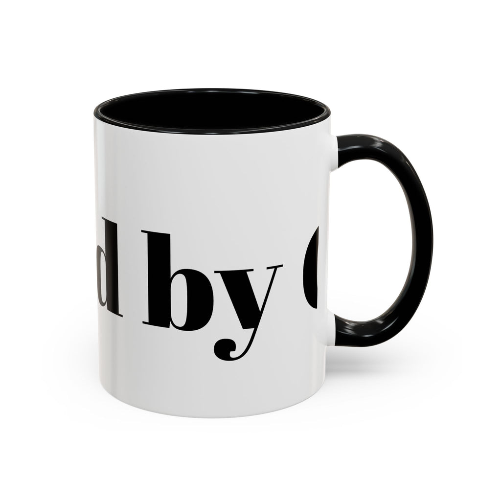 Curated By Design Accent Coffee Mug – Black-Trim Ceramic (11/15 oz)