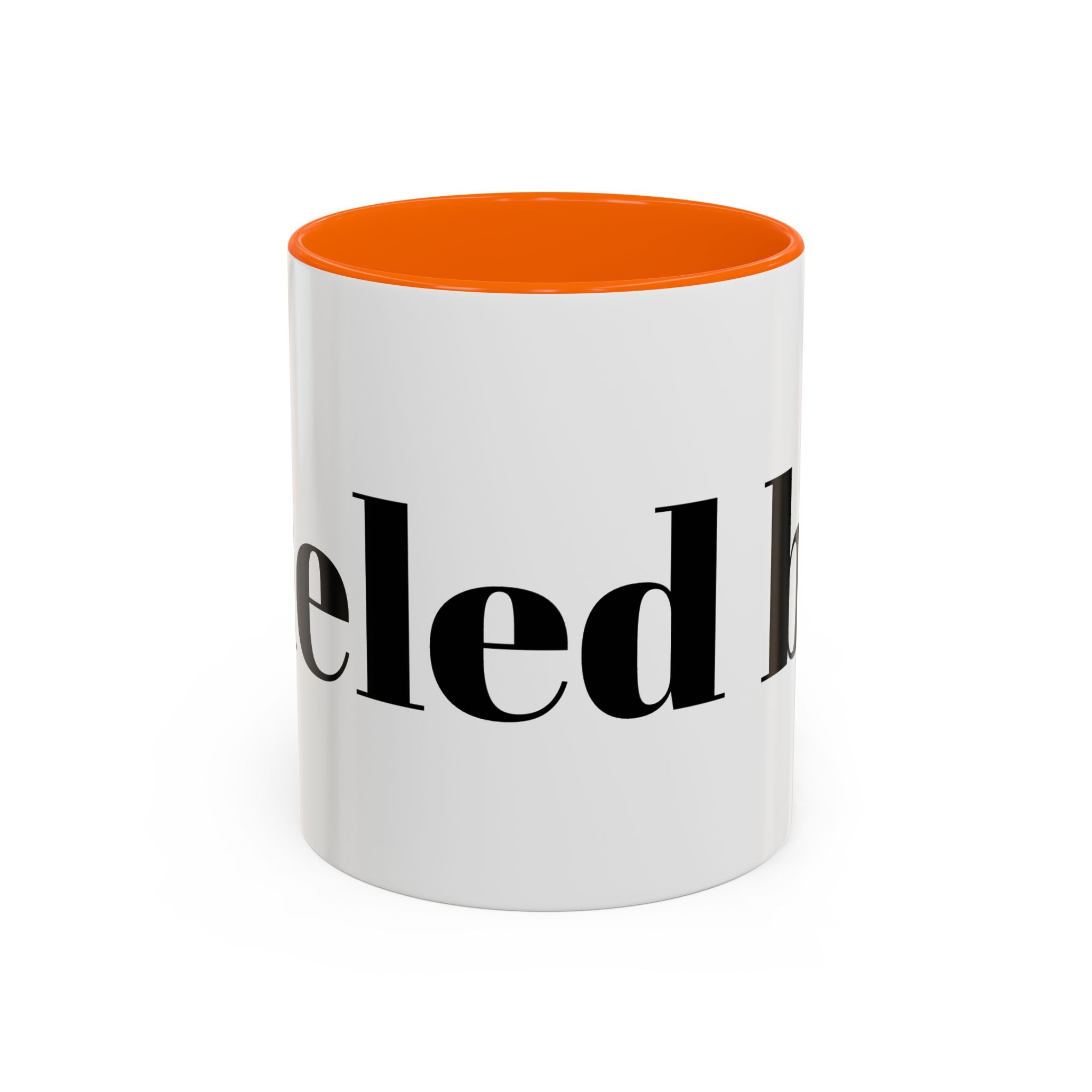 Curated By Design Accent Coffee Mug – Black-Trim Ceramic (11/15 oz)