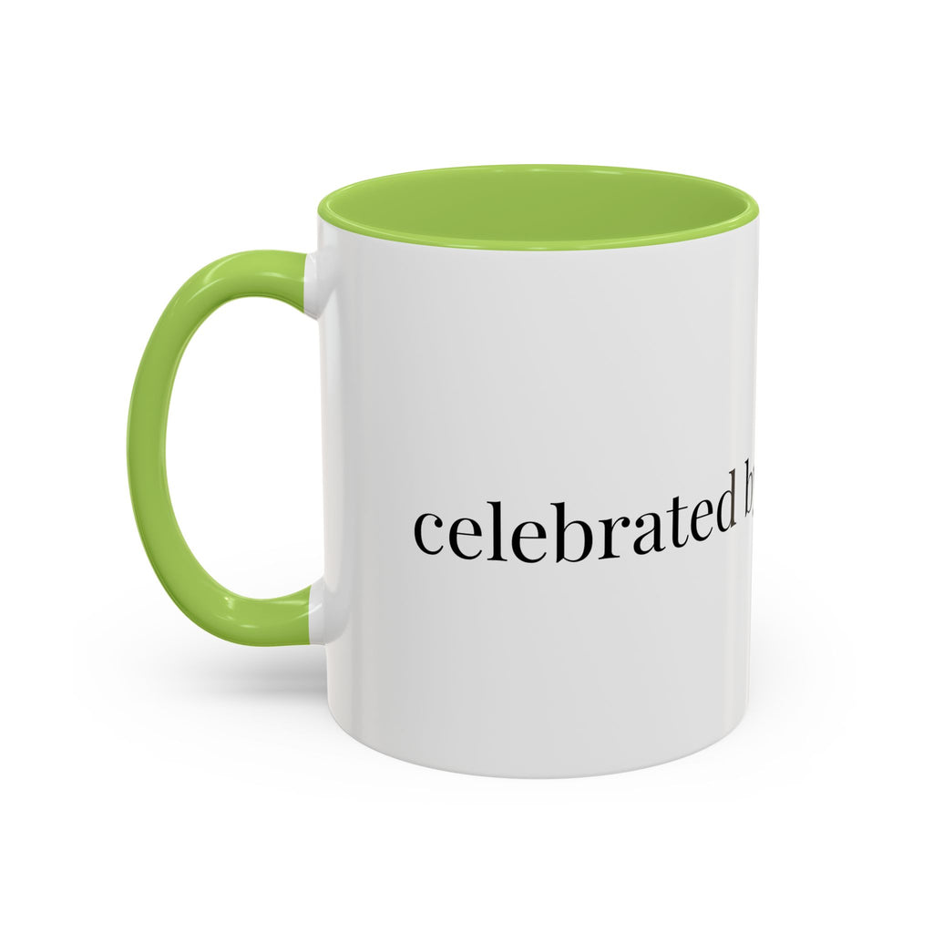 Curated By Design Accent Coffee Mug – Black-Trim Ceramic (11/15 oz)