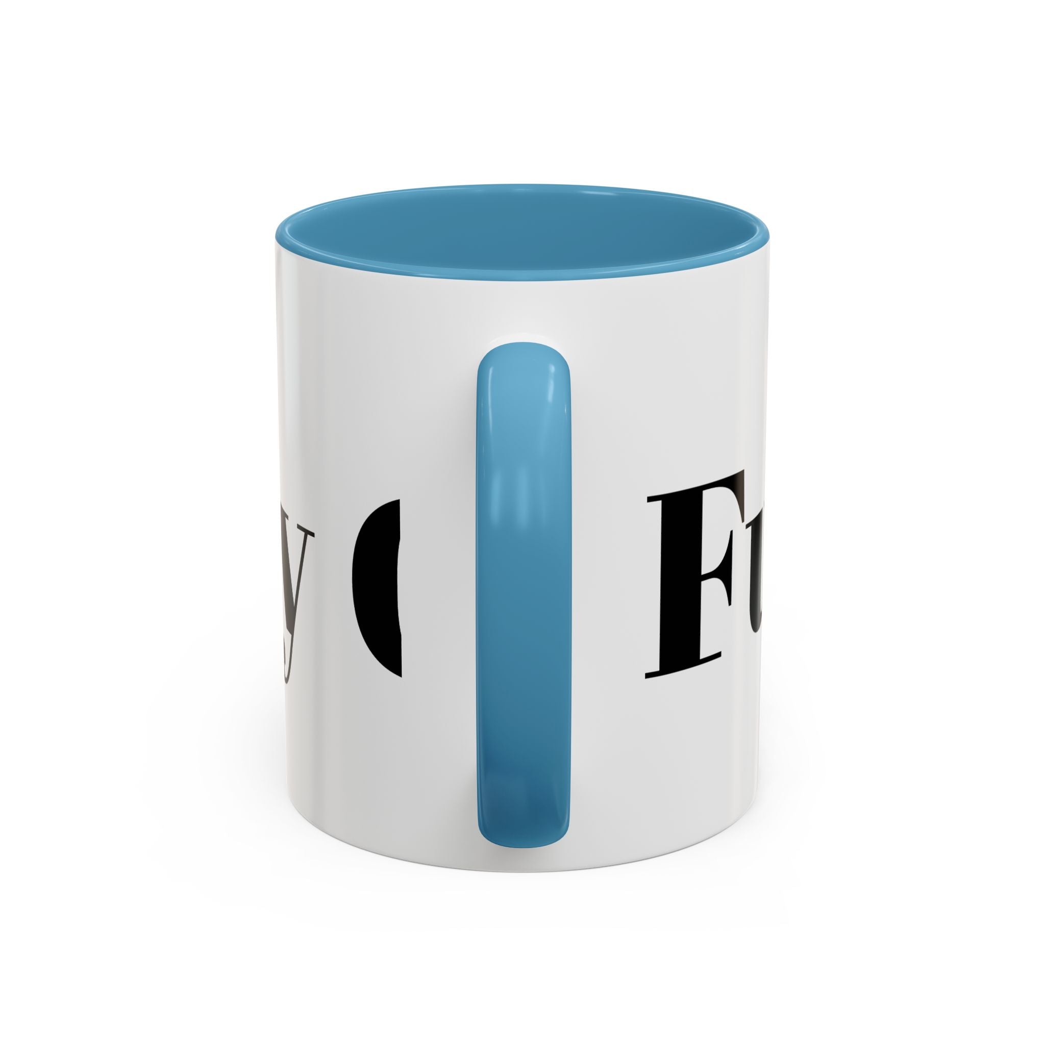 Curated By Design Accent Coffee Mug – Black-Trim Ceramic (11/15 oz)