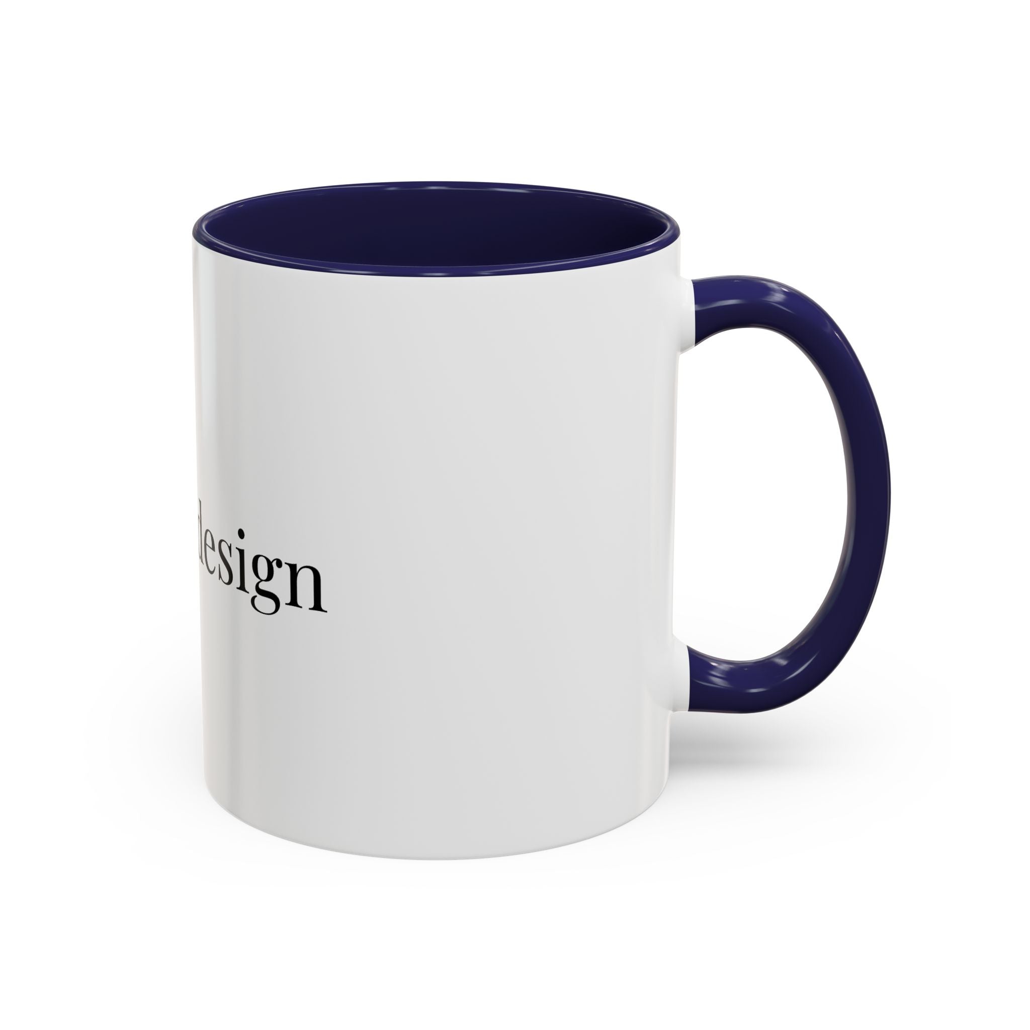 Curated By Design Accent Coffee Mug – Black-Trim Ceramic (11/15 oz)