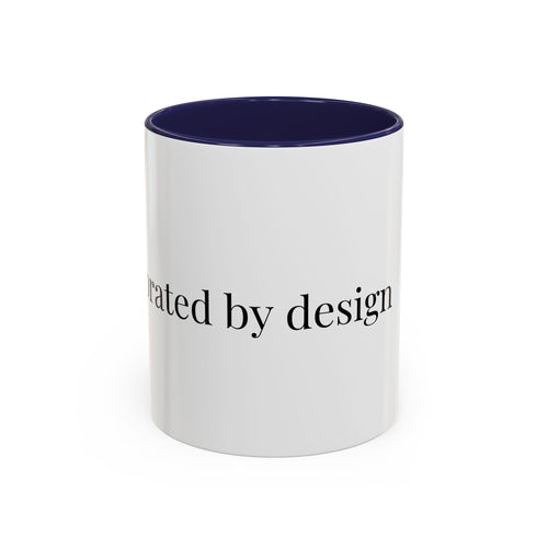 Curated By Design Accent Coffee Mug – Black-Trim Ceramic (11/15 oz)