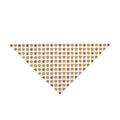 Paw Print Pet Bandana — Brown Patterned Dog & Cat Scarf