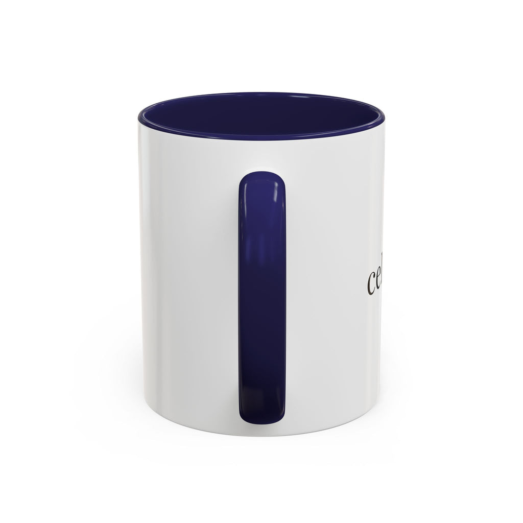 Curated By Design Accent Coffee Mug – Black-Trim Ceramic (11/15 oz)
