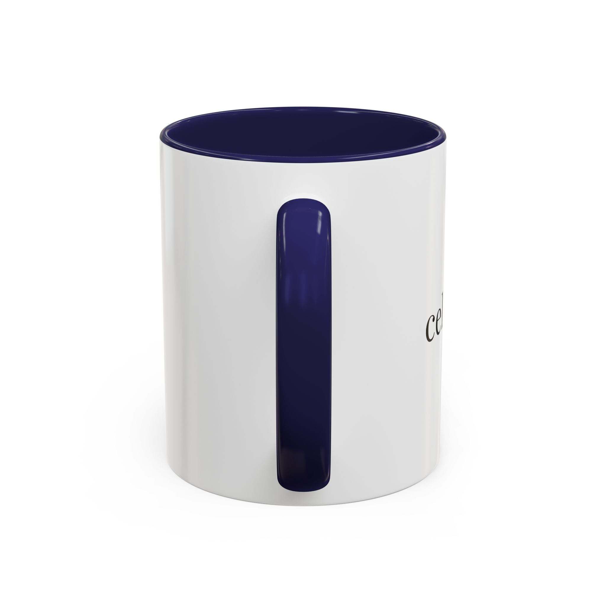 Curated By Design Accent Coffee Mug – Black-Trim Ceramic (11/15 oz)