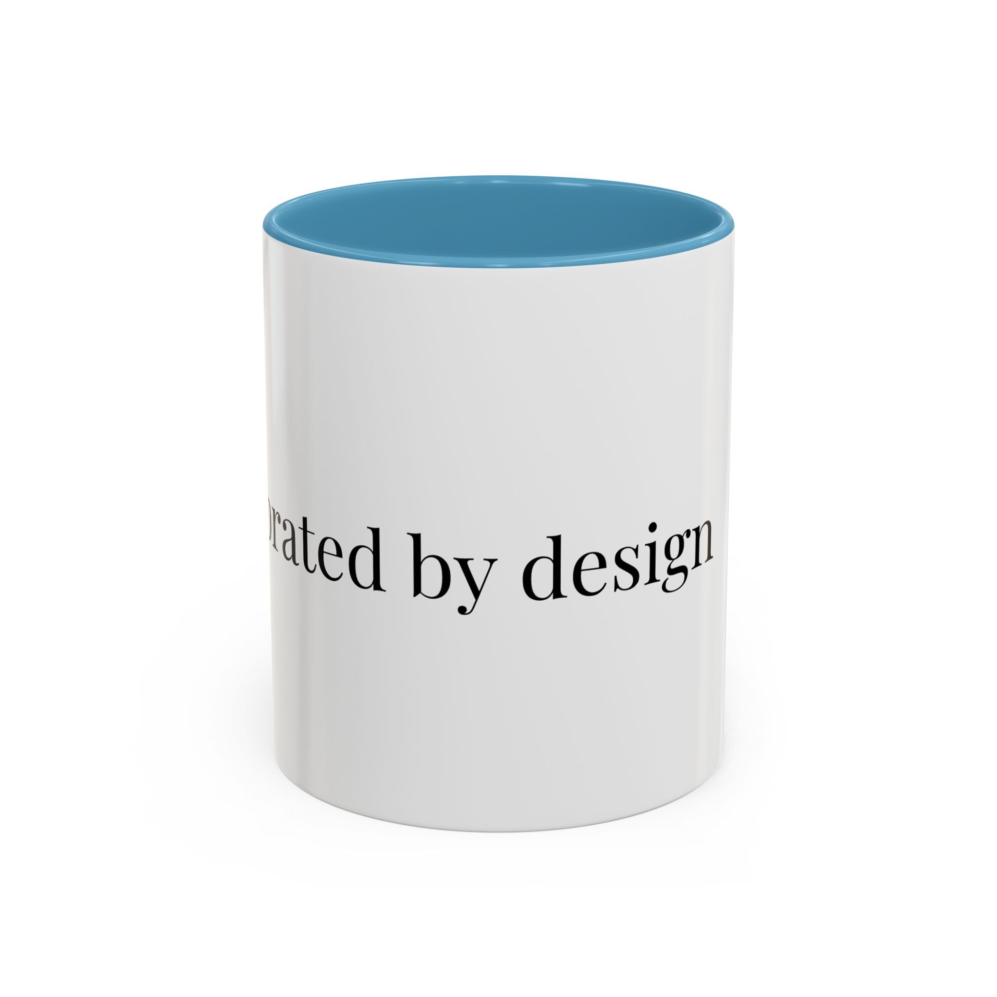 Curated By Design Accent Coffee Mug – Black-Trim Ceramic (11/15 oz)