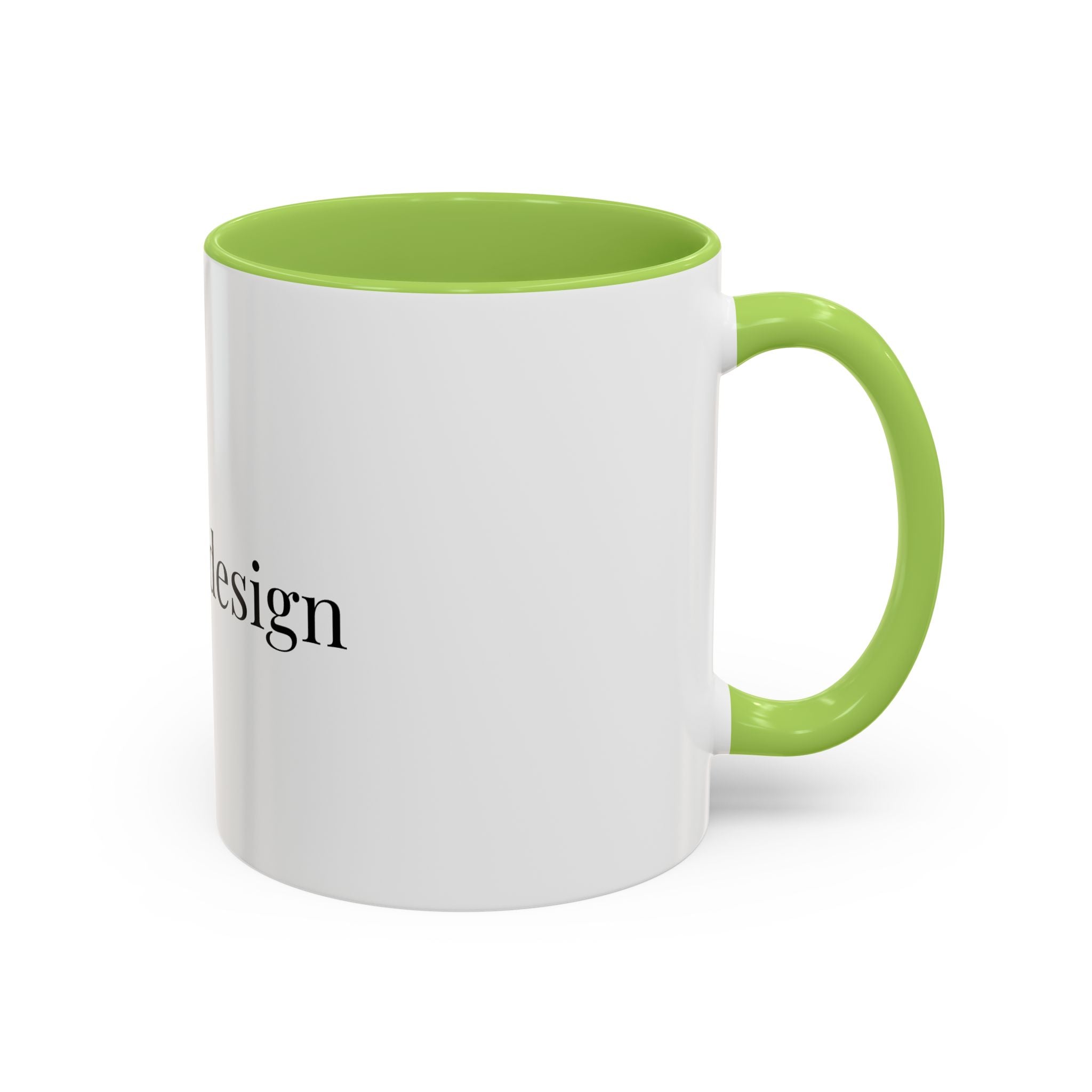 Curated By Design Accent Coffee Mug – Black-Trim Ceramic (11/15 oz)