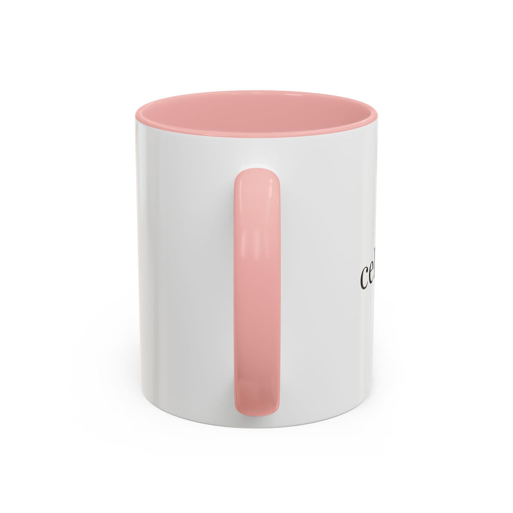 Curated By Design Accent Coffee Mug – Black-Trim Ceramic (11/15 oz)