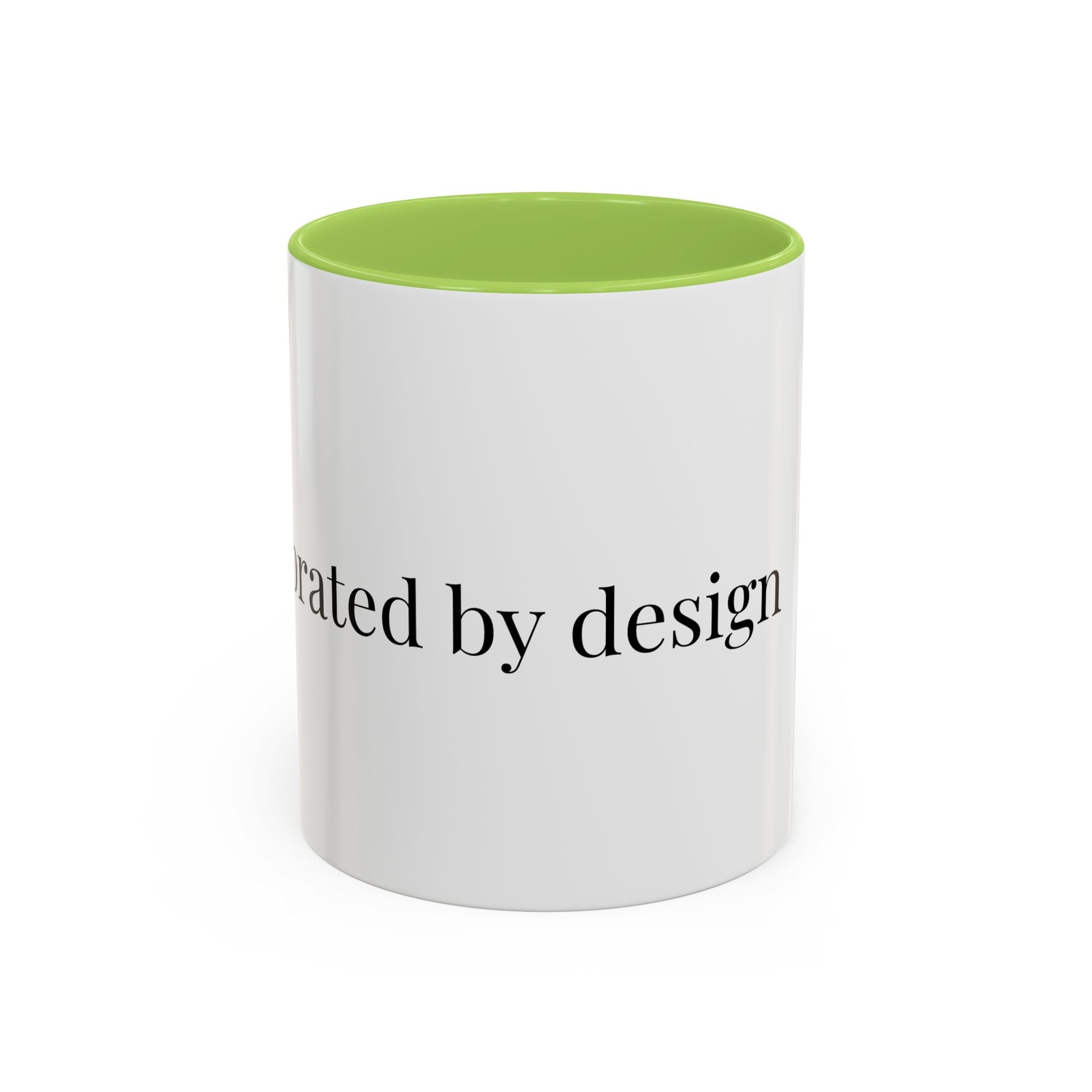 Curated By Design Accent Coffee Mug – Black-Trim Ceramic (11/15 oz)