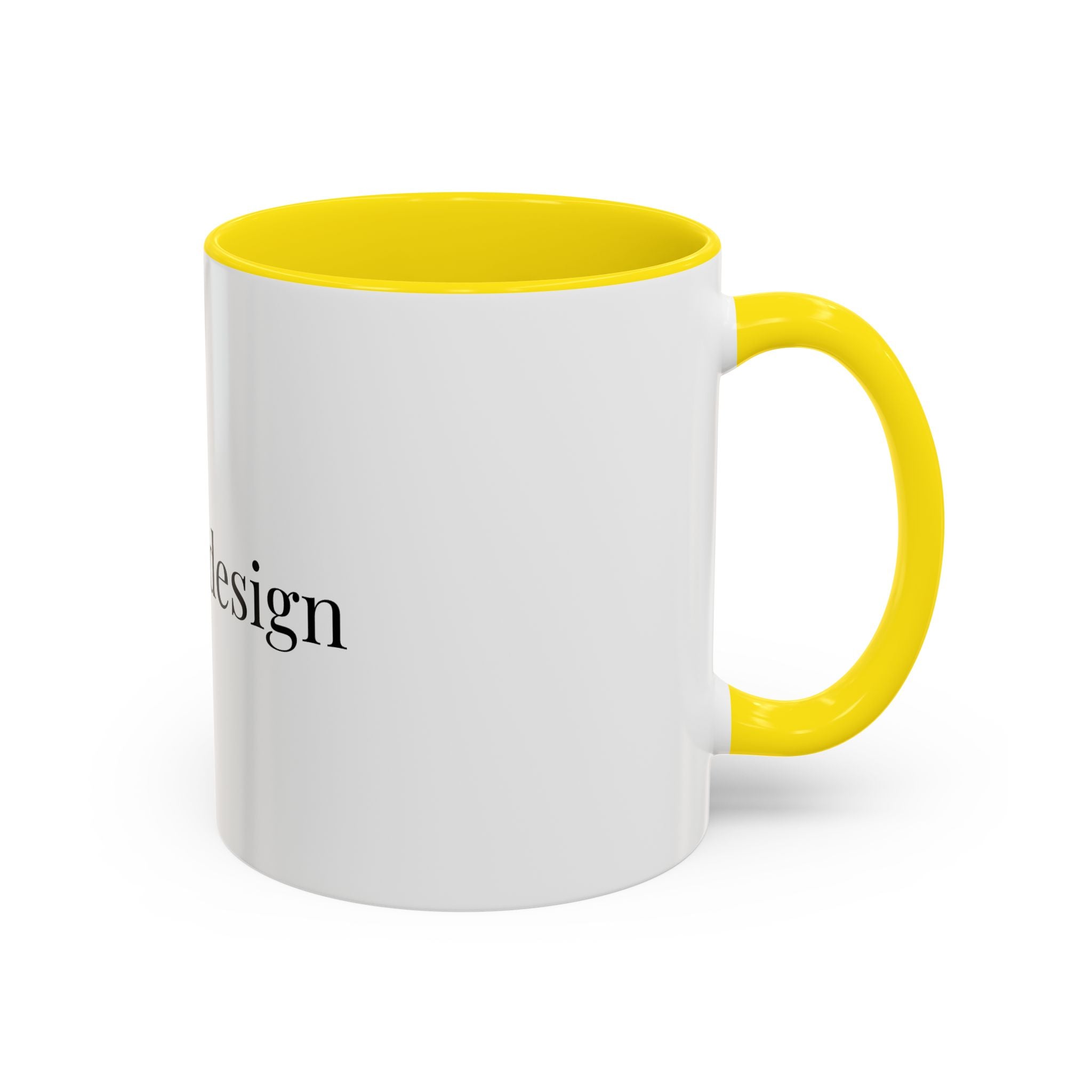 Curated By Design Accent Coffee Mug – Black-Trim Ceramic (11/15 oz)