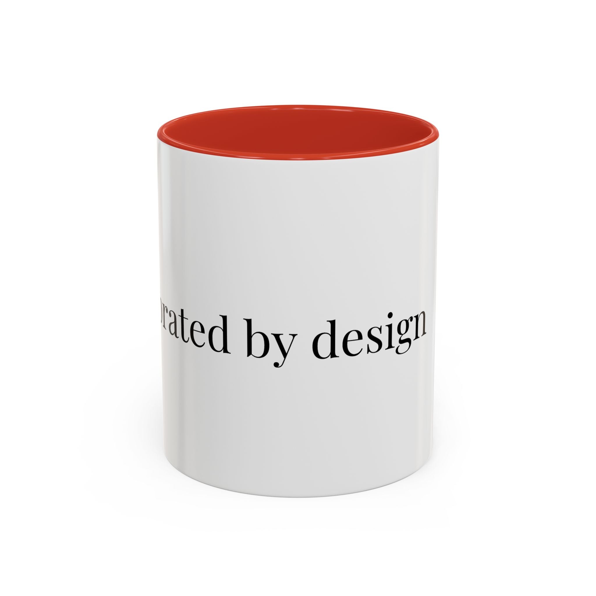Curated By Design Accent Coffee Mug – Black-Trim Ceramic (11/15 oz)
