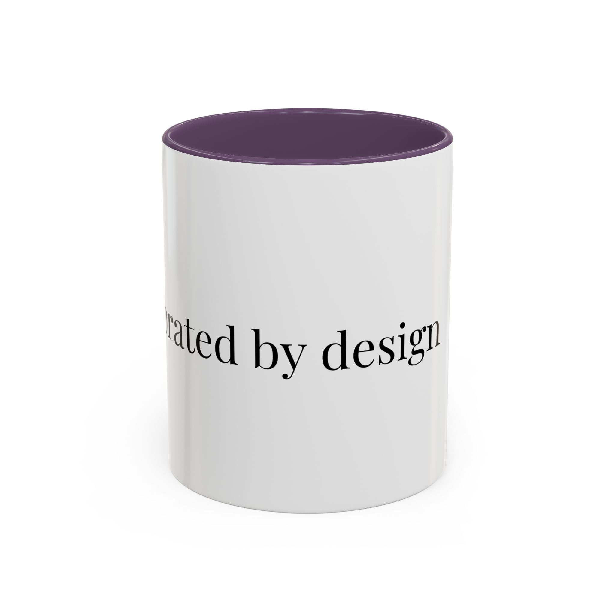 Curated By Design Accent Coffee Mug – Black-Trim Ceramic (11/15 oz)