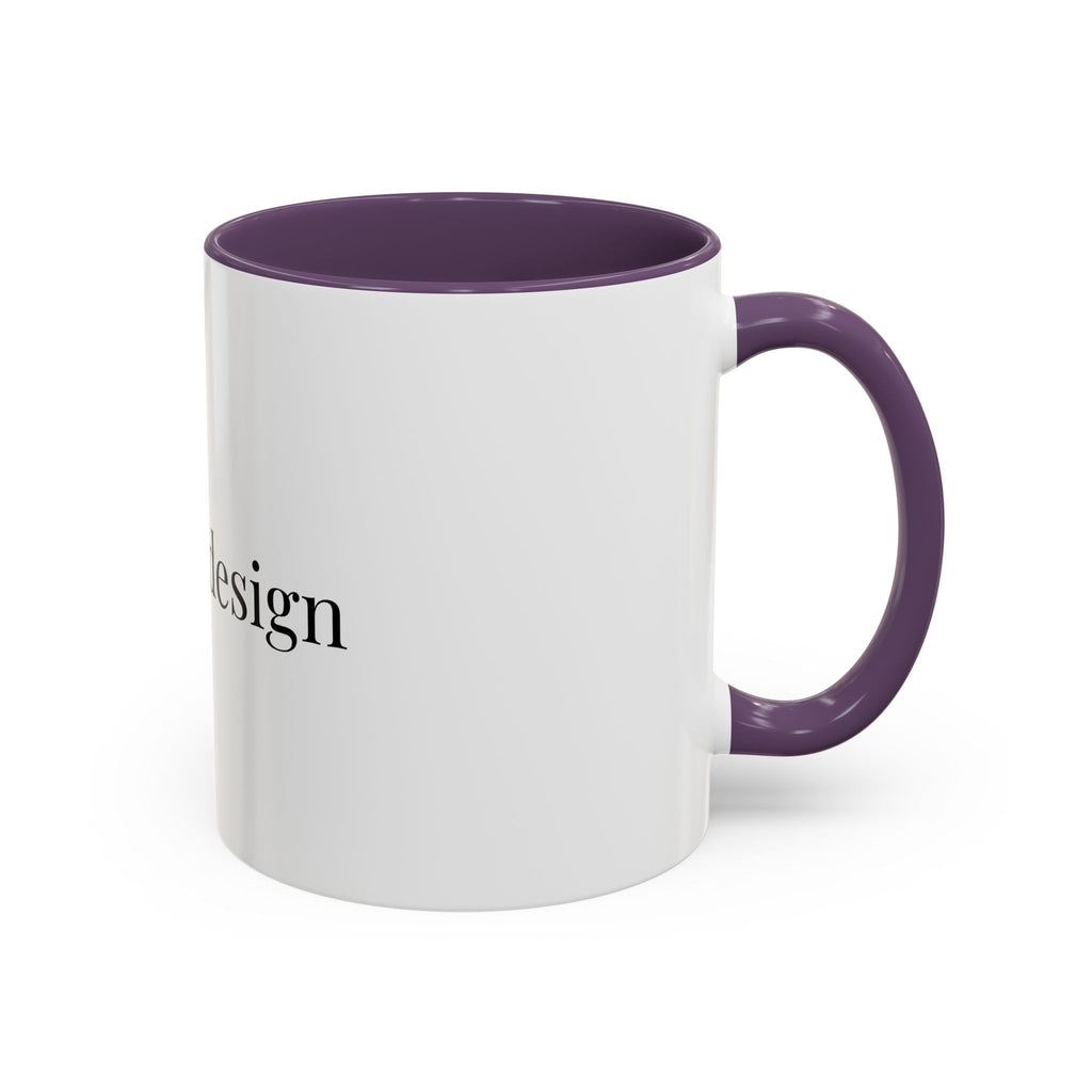 Curated By Design Accent Coffee Mug – Black-Trim Ceramic (11/15 oz)
