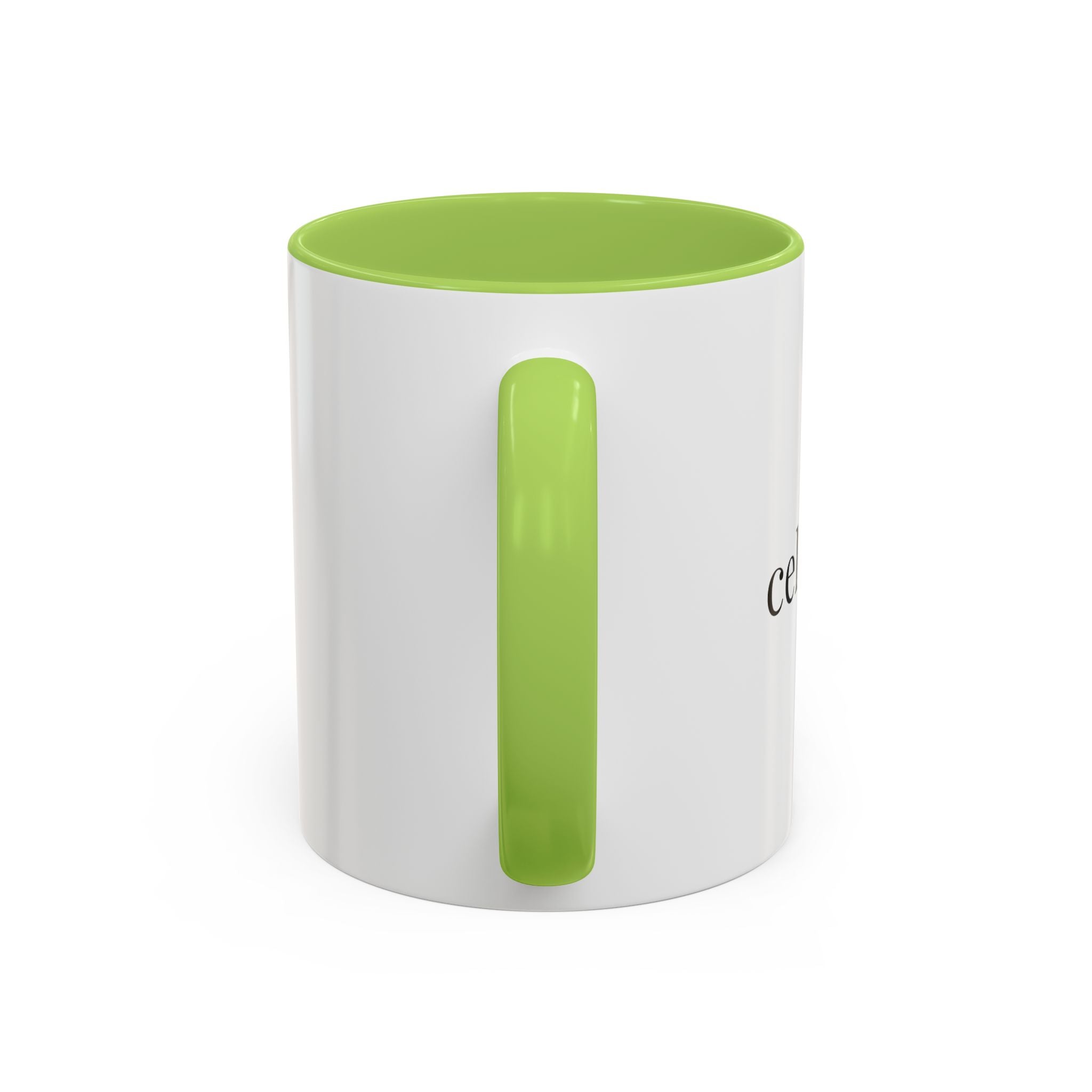 Curated By Design Accent Coffee Mug – Black-Trim Ceramic (11/15 oz)
