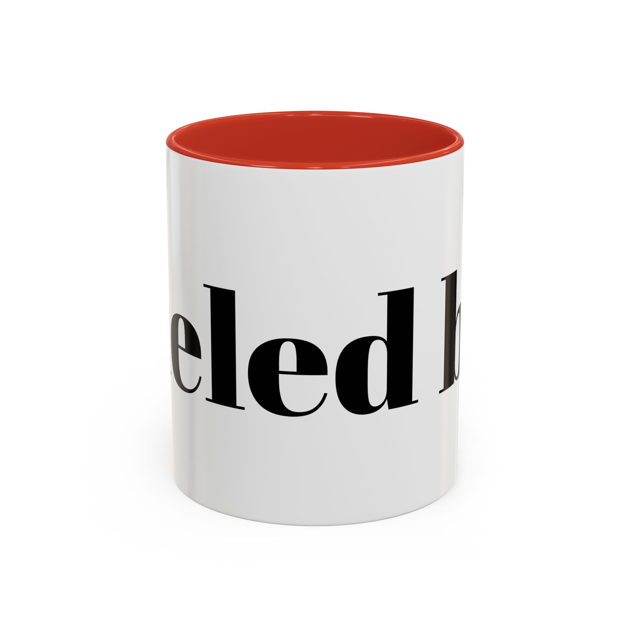 Curated By Design Accent Coffee Mug – Black-Trim Ceramic (11/15 oz)