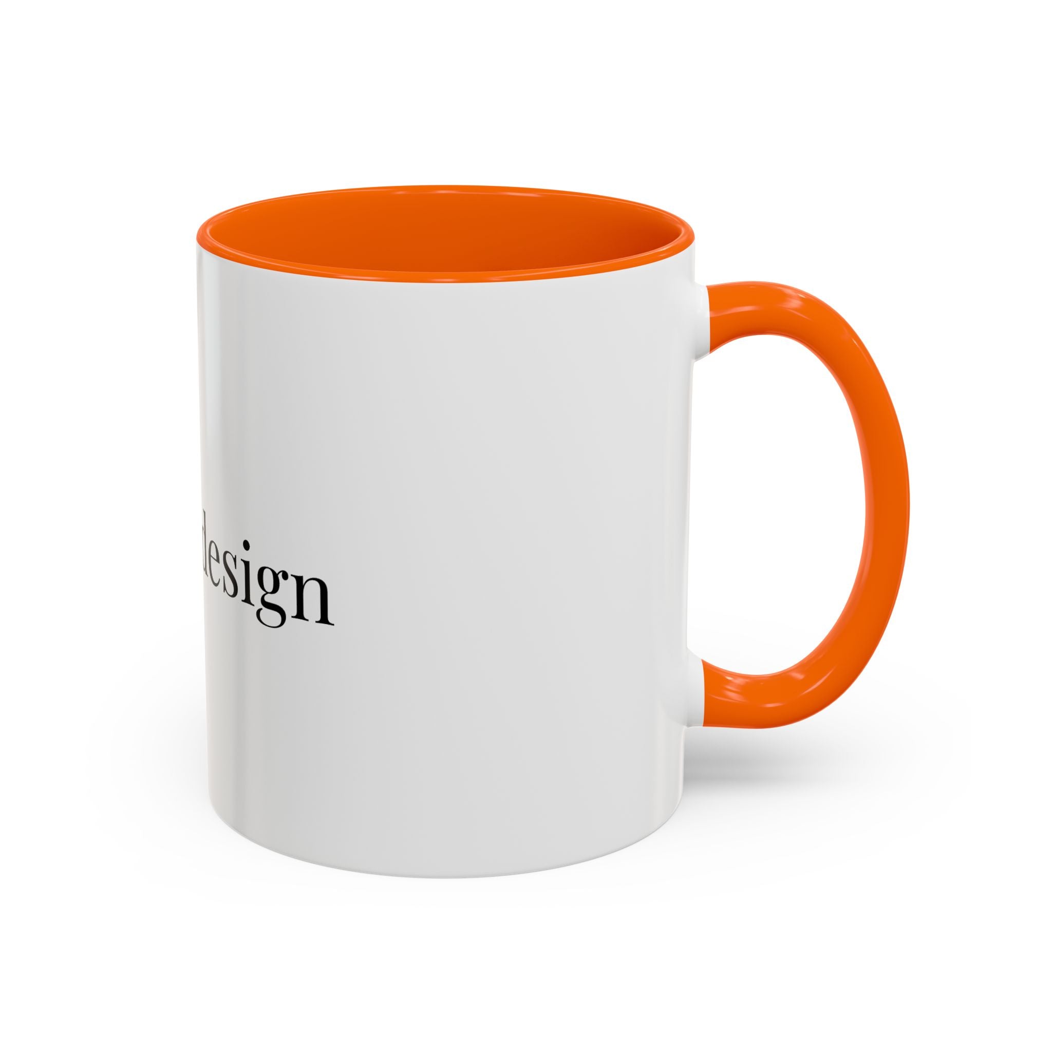 Curated By Design Accent Coffee Mug – Black-Trim Ceramic (11/15 oz)