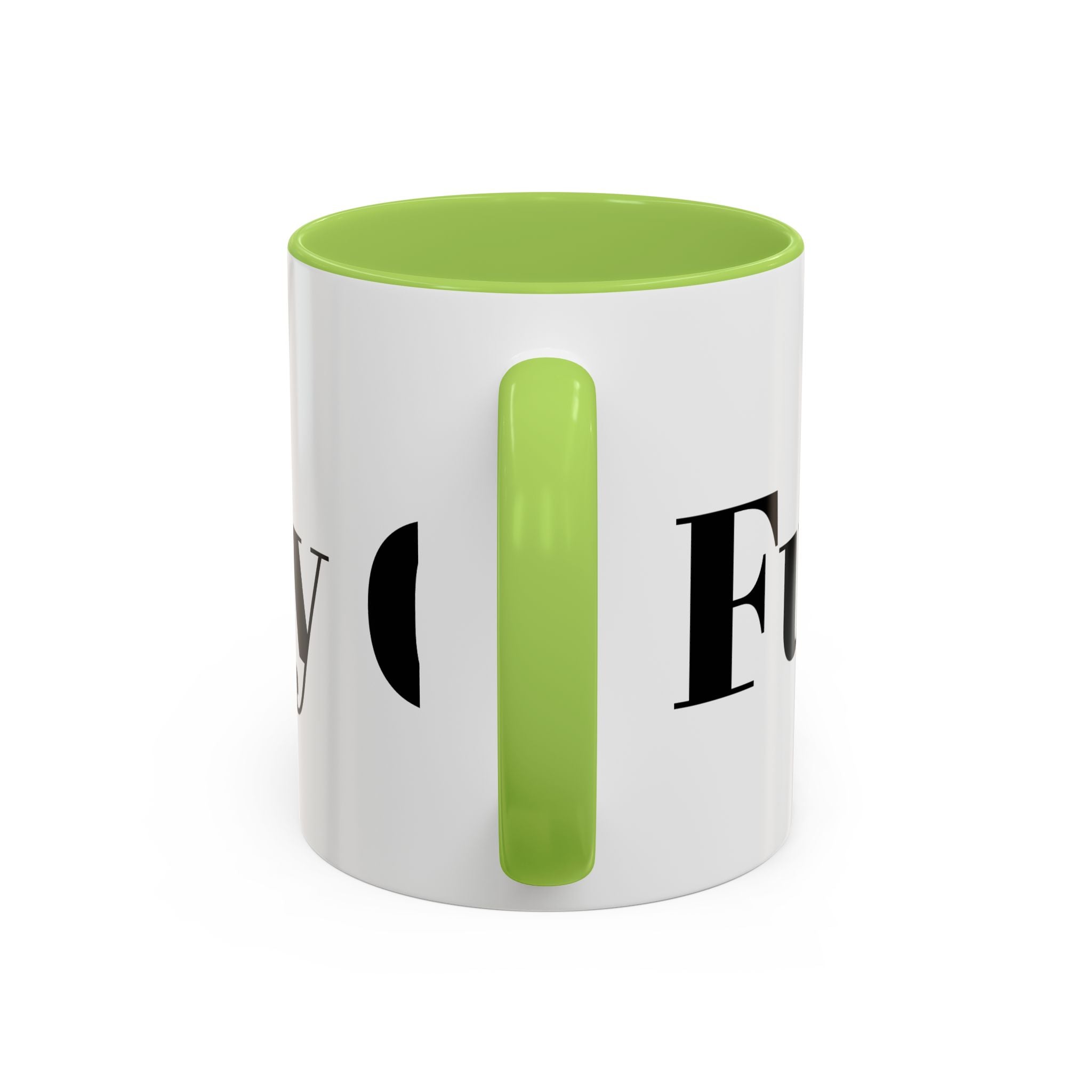 Curated By Design Accent Coffee Mug – Black-Trim Ceramic (11/15 oz)