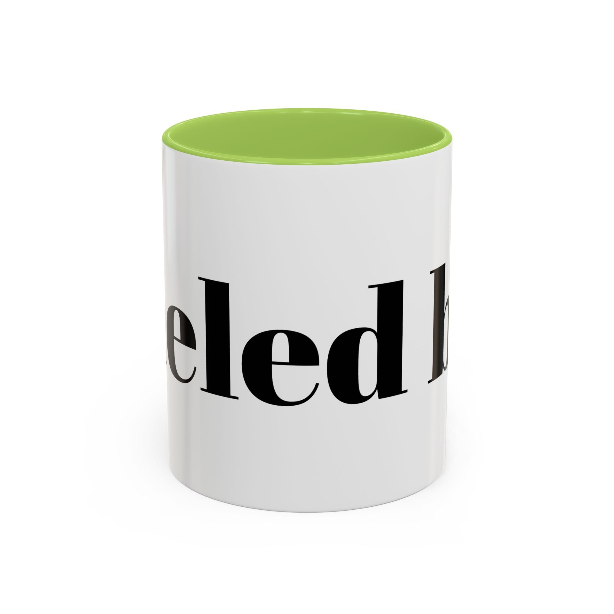 Curated By Design Accent Coffee Mug – Black-Trim Ceramic (11/15 oz)