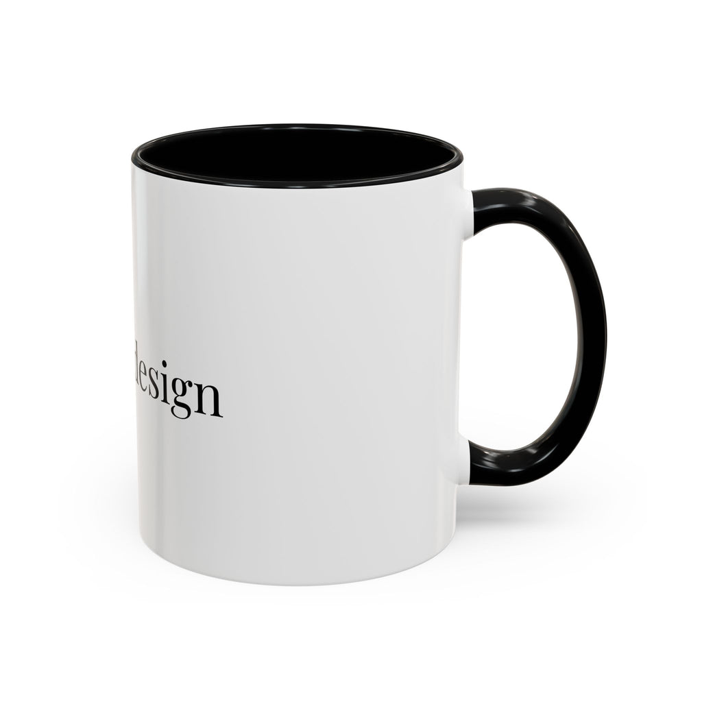 Curated By Design Accent Coffee Mug – Black-Trim Ceramic (11/15 oz)