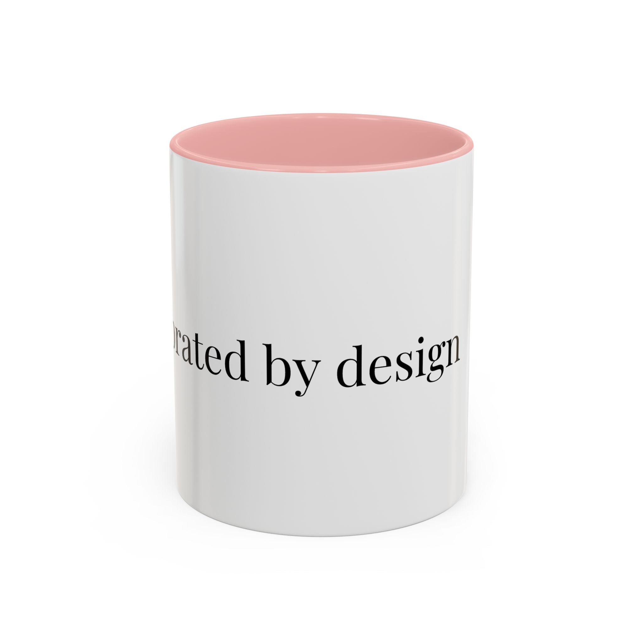 Curated By Design Accent Coffee Mug – Black-Trim Ceramic (11/15 oz)