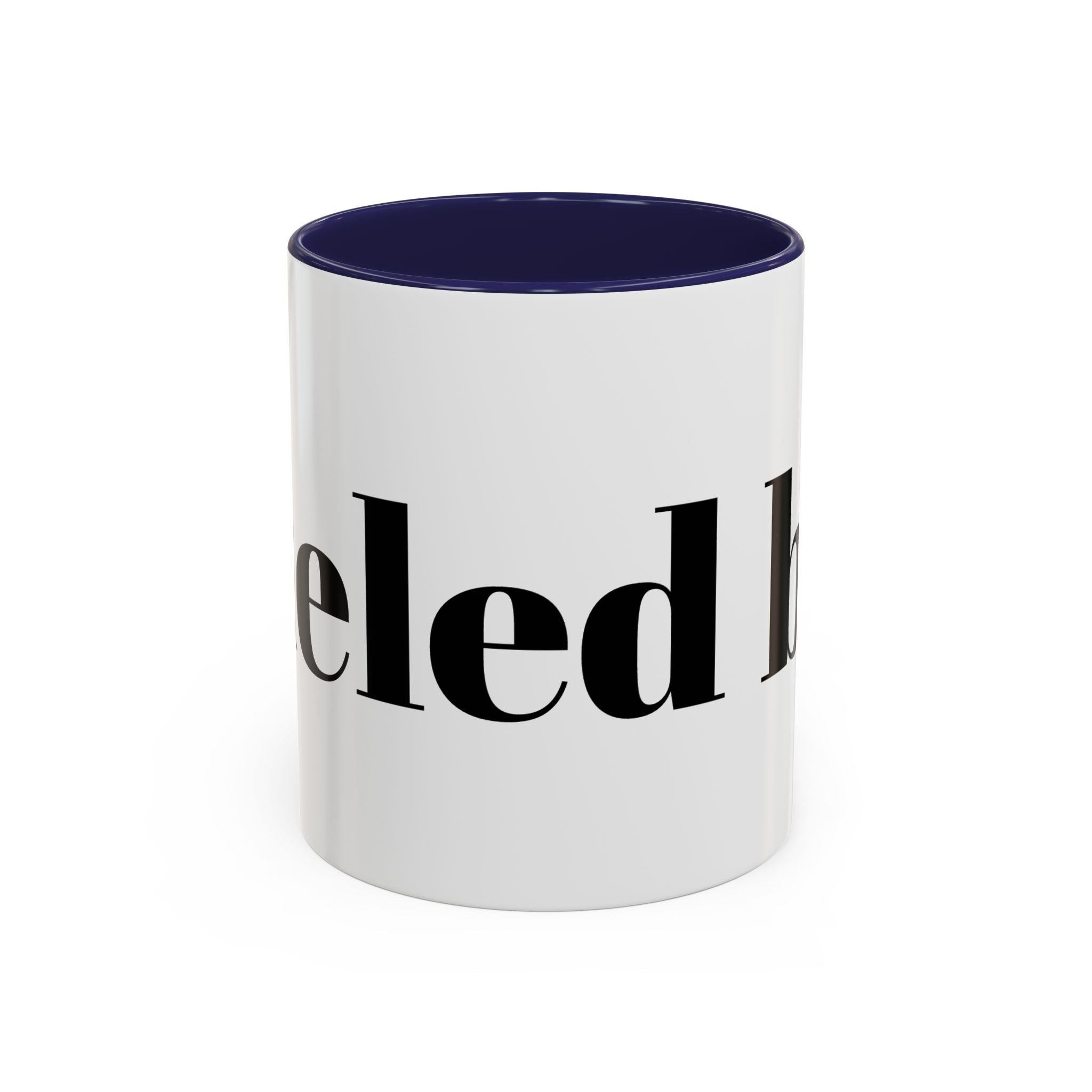 Curated By Design Accent Coffee Mug – Black-Trim Ceramic (11/15 oz)