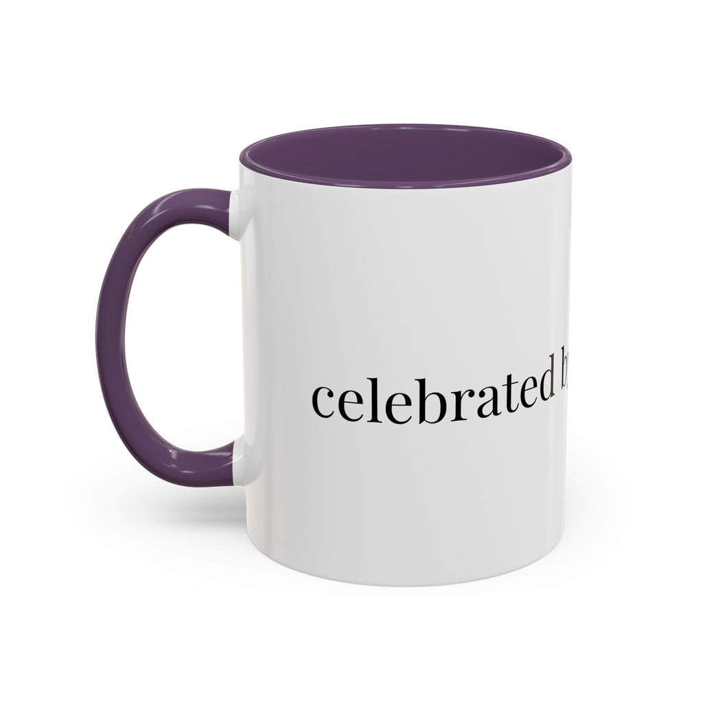 Curated By Design Accent Coffee Mug – Black-Trim Ceramic (11/15 oz)
