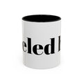 Curated By Design Accent Coffee Mug – Black-Trim Ceramic (11/15 oz)