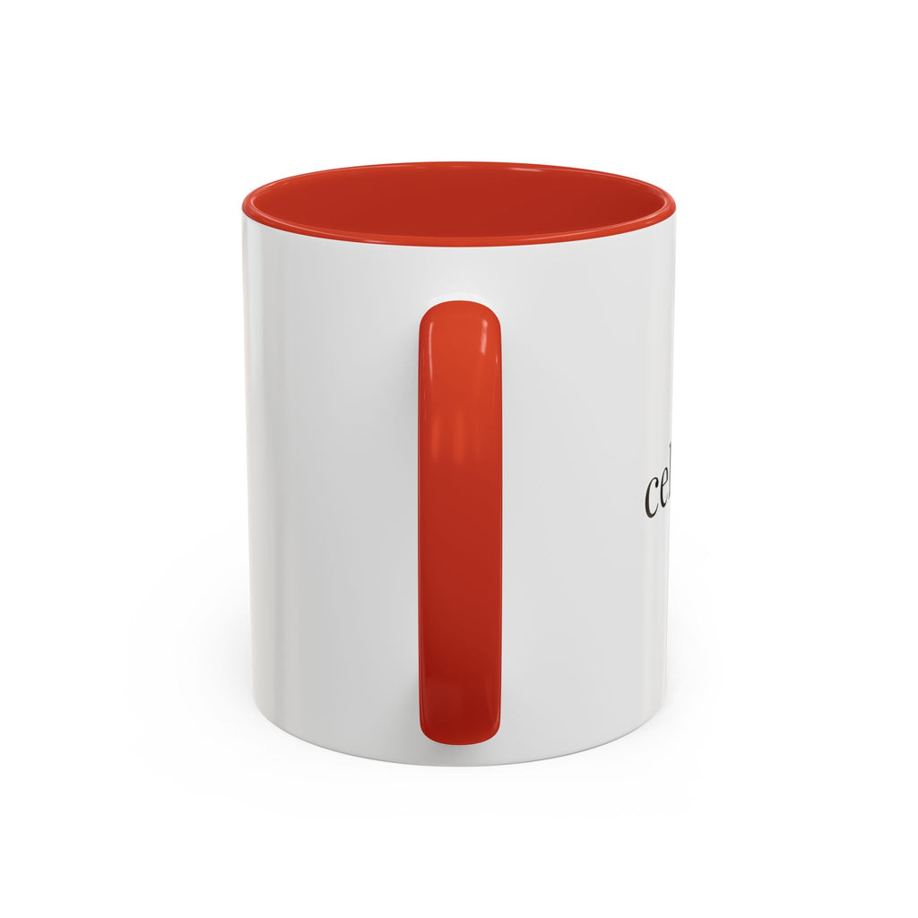 Curated By Design Accent Coffee Mug – Black-Trim Ceramic (11/15 oz)