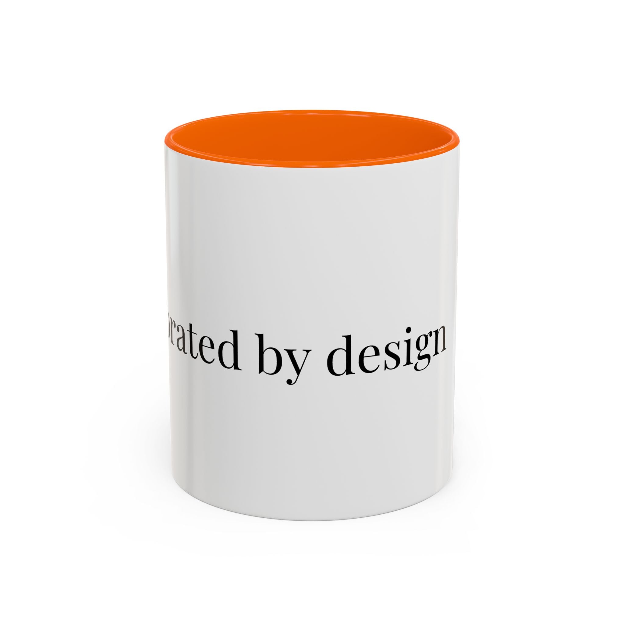 Curated By Design Accent Coffee Mug – Black-Trim Ceramic (11/15 oz)