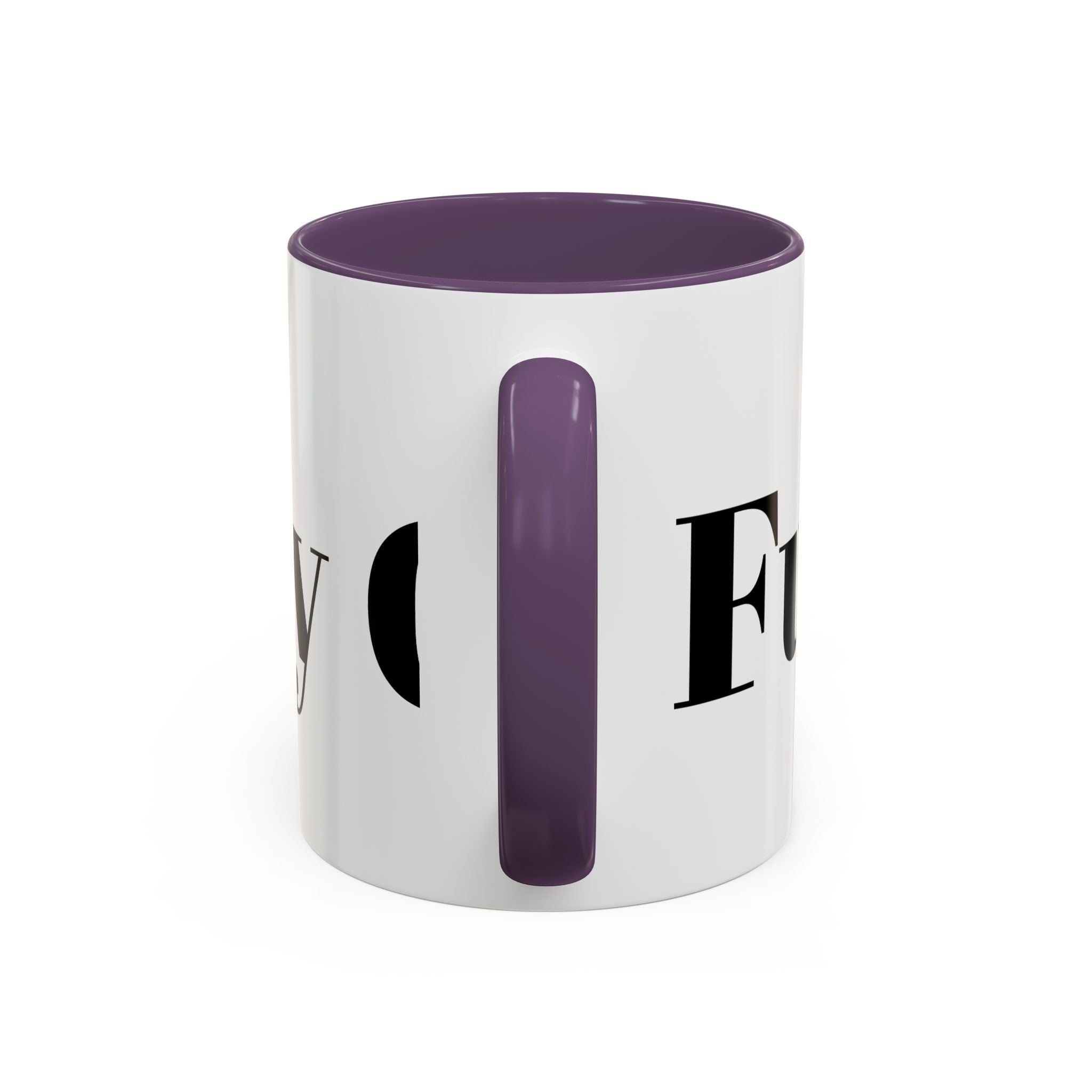 Curated By Design Accent Coffee Mug – Black-Trim Ceramic (11/15 oz)