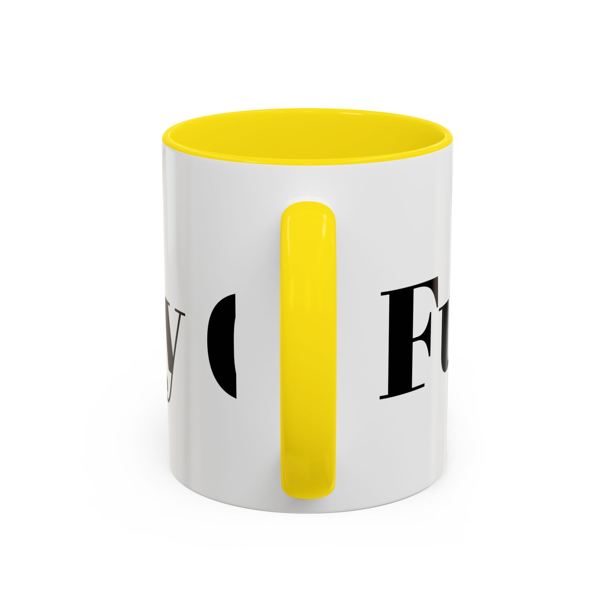 Curated By Design Accent Coffee Mug – Black-Trim Ceramic (11/15 oz)