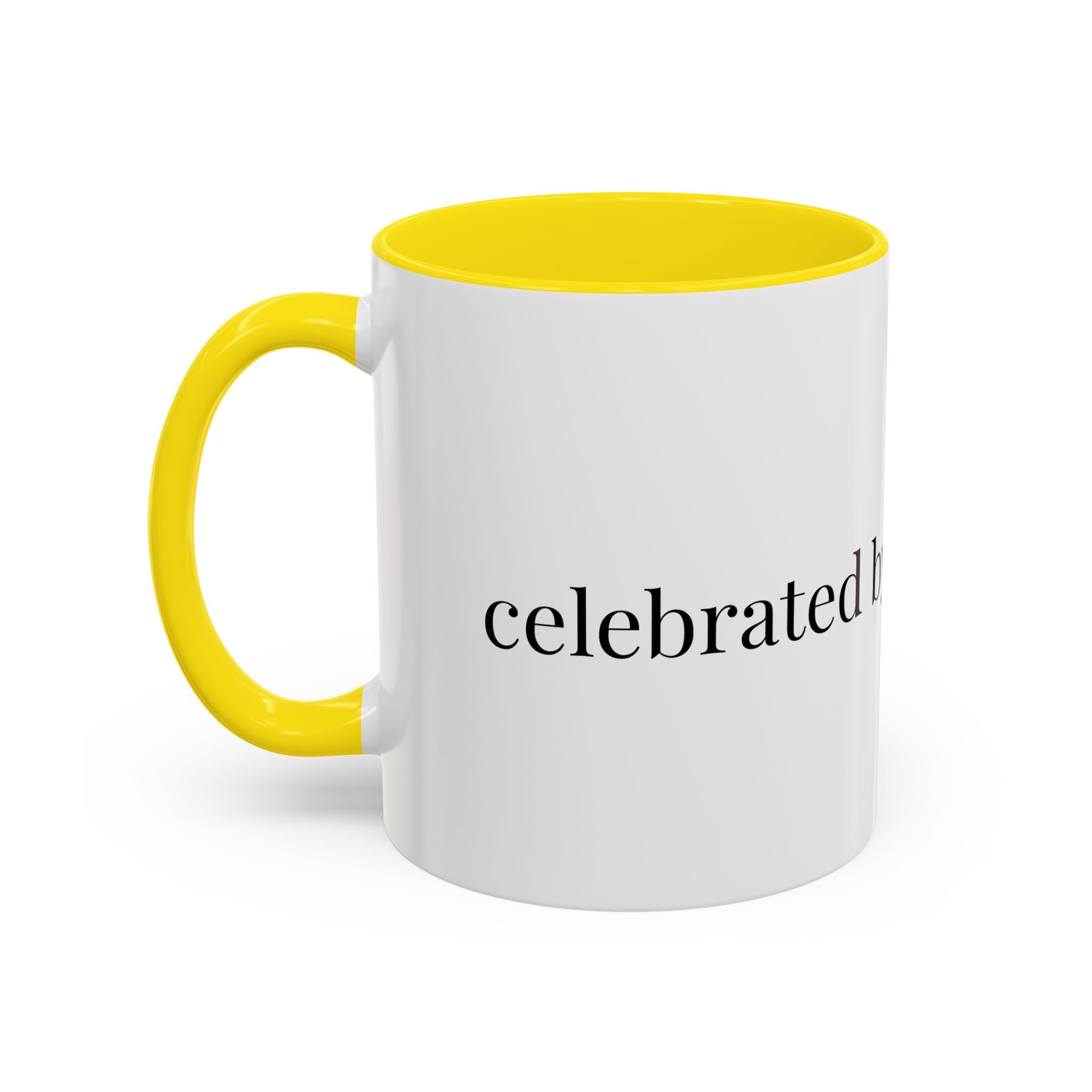 Curated By Design Accent Coffee Mug – Black-Trim Ceramic (11/15 oz)