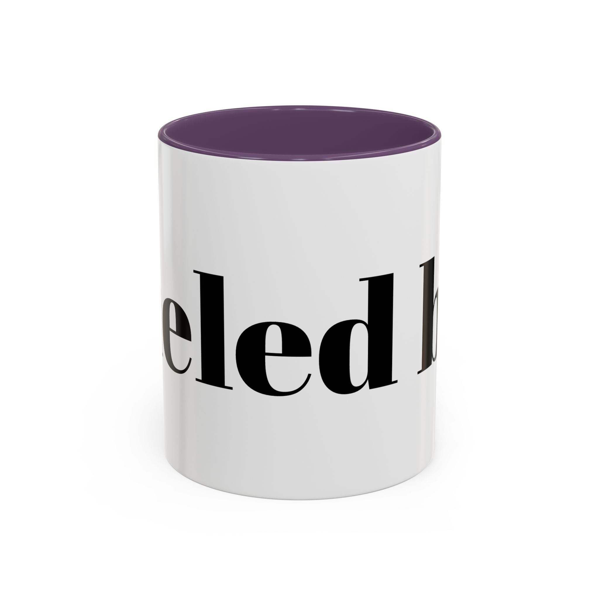 Curated By Design Accent Coffee Mug – Black-Trim Ceramic (11/15 oz)
