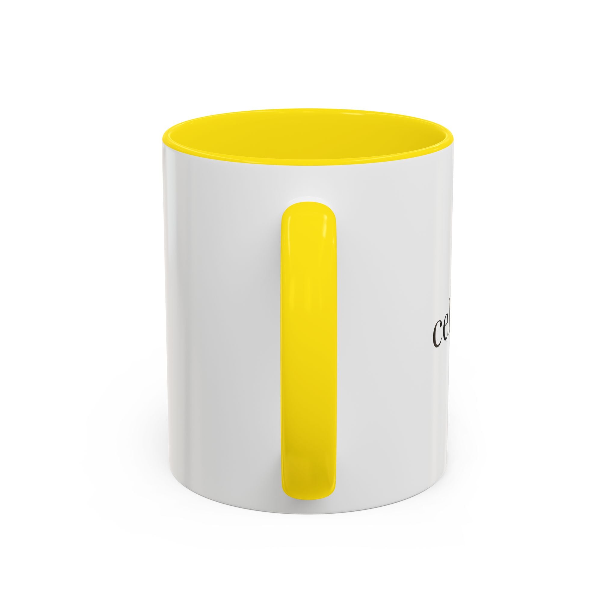 Curated By Design Accent Coffee Mug – Black-Trim Ceramic (11/15 oz)