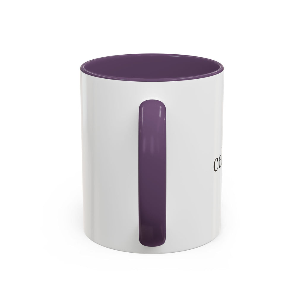 Curated By Design Accent Coffee Mug – Black-Trim Ceramic (11/15 oz)