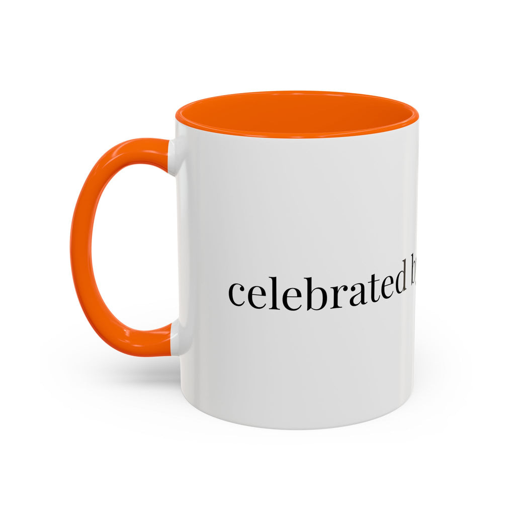 Curated By Design Accent Coffee Mug – Black-Trim Ceramic (11/15 oz)