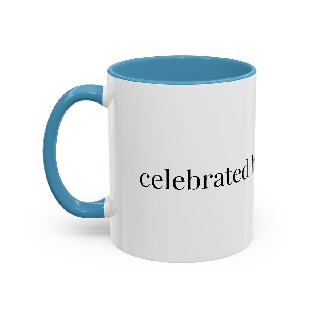 Curated By Design Accent Coffee Mug – Black-Trim Ceramic (11/15 oz)
